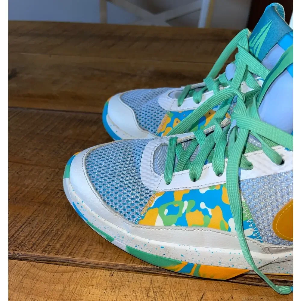 Kids Nike Blue Greeb Orange Ja 1 Water Bottle Sneakers Basketball Size 7Y‎